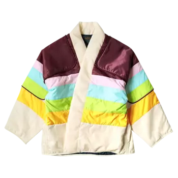 Куртка Kapital Nylon Rainbow Kesa Sham Bomber 'Burgundy', красный