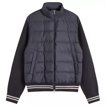 Куртка-Кардиган из хлопкового пуха Moncler, синий