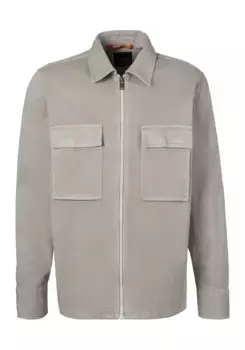 Куртка-карго BOSS ORANGE "Lovel-zip_12_M", с накладными карманами, бежевый