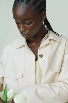 Куртка-Карго из твила H&M, бежевый