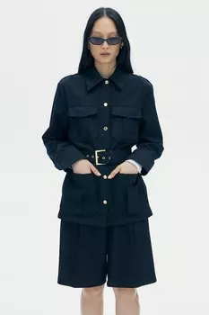 Куртка карго свободного кроя H&M, черный