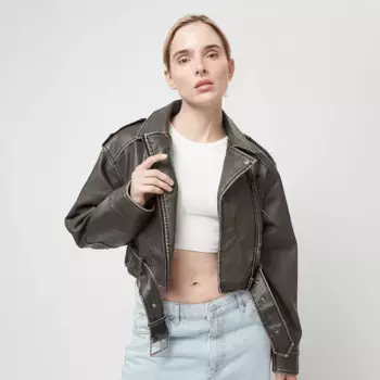 Куртка Karl Kani OG Short Biker Jacket, серый
