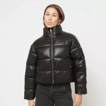 Куртка Karl Kani Serif Crop Polyurethan Puffer Jacke, черный