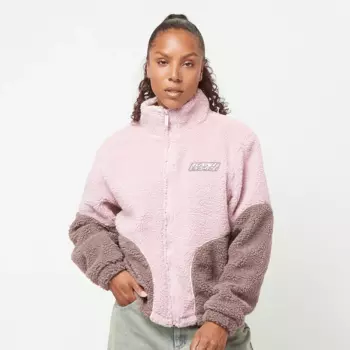 Куртка Karl Kani Sport Patch Teddy Block Trackjacket, розовый/коричневый