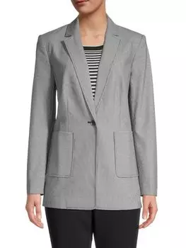 Куртка Karl Lagerfeld Paris полосатая в стиле железной дороги, серый