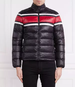 Куртка Karl Lagerfeld Regular Fit, черный / красный / белый
