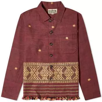 Куртка Kartik Research Assamese Weave, цвет Raja Red & Gold