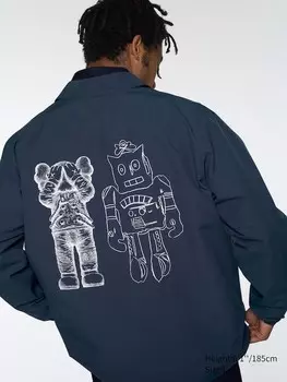 Куртка kaws + warhol ut coach Uniqlo, синий