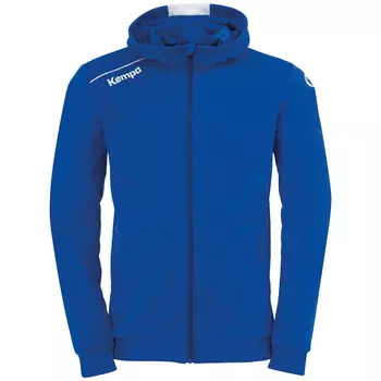 Куртка Kempa Trainingsjacke PLAYER HOOD JACKET, цвет royal/wei
