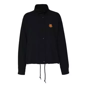 Куртка KENZO Tiger Head Embroidered Long Sleeves Jacket Black, черный