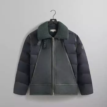 Куртка Kith Arden Bonded Microsuede Combo Jacket, цвет Machine