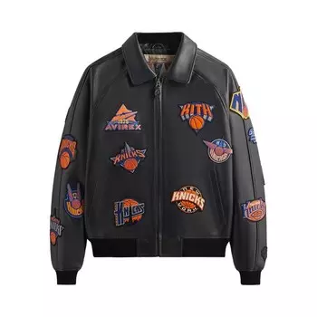Куртка Kith & AVIREX For The New York Knicks Icon Jacket Black, черный
