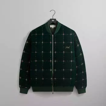 Куртка Kith Beaded Velvet Clay Bomber Jacket, цвет Stadium