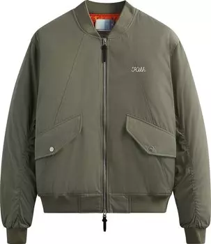 Куртка Kith Dumont Flight Bomber Jacket 'Flagstaff', зеленый