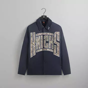 Куртка Kith for the New York Knicks Snap Front Coaches Jacket, черный