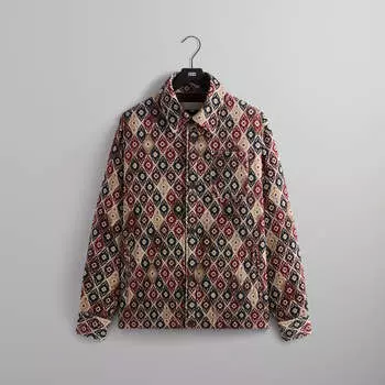 Куртка Kith Kilim Mosaic Brixton Puffed Shirt Jacket, цвет Waffle