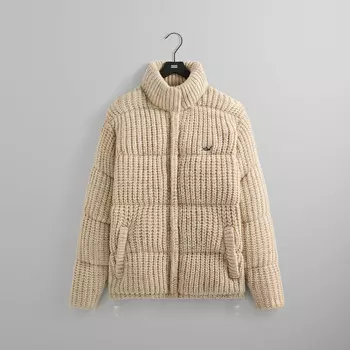 Куртка Kith Killington Knit Puffer Jacket, цвет Muslin