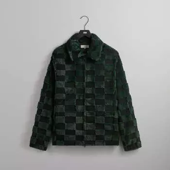 Куртка Kith Lloyd Faux Fur Coaches Jacket, цвет Stadium