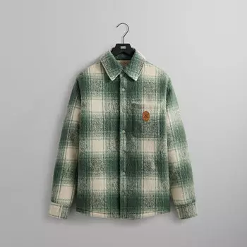 Куртка Kith Plaid Sheridan Shirt Jacket, цвет Pavillion