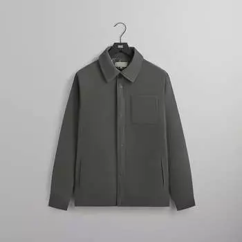 Куртка Kith Sueded Tech Brixton Puffed Shirt Jacket, цвет Machine