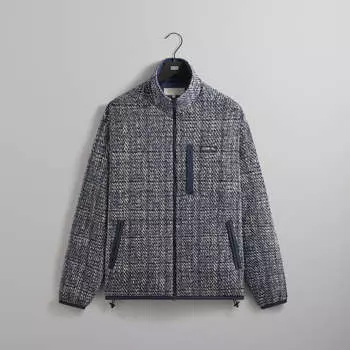 Куртка Kith Textured Tweed Claremont Full Zip, цвет Cave