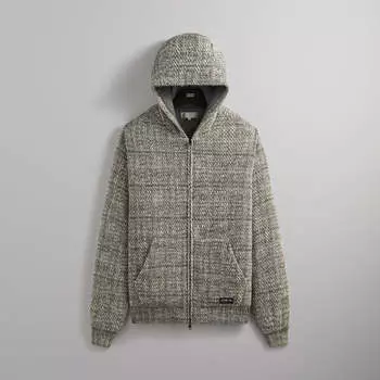 Куртка Kith Textured Tweed Sierra Hoodie, цвет Fin