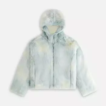 Куртка Kith Women Toshi Teddy Hooded Bomber, цвет Tornado
