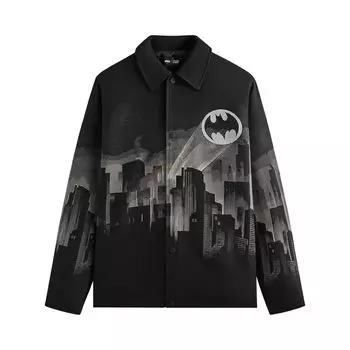 Куртка Kith x Batman Signal Tapestry Coaches Jacket 'Black', черный