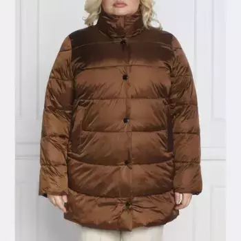 Куртка классического кроя размера плюс Peony Persona By Marina Rinaldi, коричневый