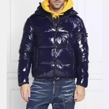 Куртка классического кроя с подтяжками Invicta, синий