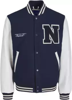 Куртка колледжа Jack & Jones "JORCOLLEGE WOOL BLEND BOMBER NOOS", цвет Total Eclipse