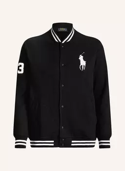 Куртка колледжа POLO RALPH LAUREN Big & Tall, черный/белый