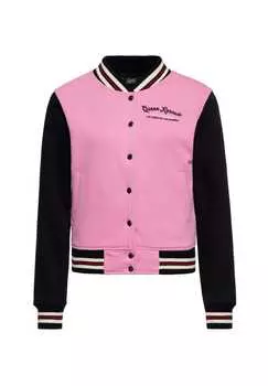 Куртка колледжа с мотивом Roadrunner бип-бип Queen Kerosin, розовый