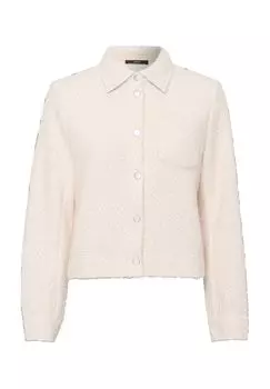 Куртка-коробка, нагрудный карман, для женщин zero, цвет Creamcream