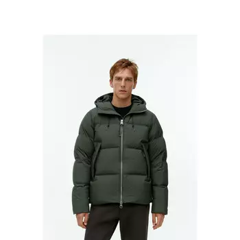 Куртка короткая Arket на молнии, темно-зеленый