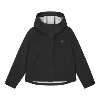 Куртка короткая куртка с капюшоном New Balance, черный