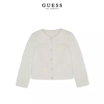 Куртка короткая шерстяная Guess женская, белый