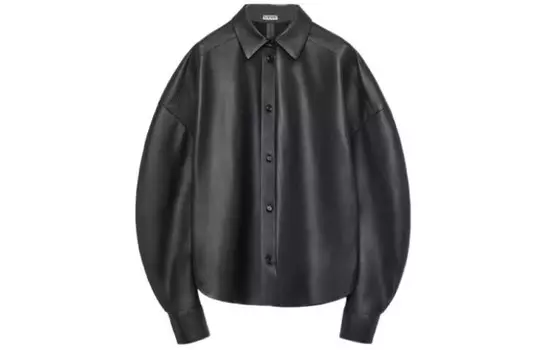 Куртка кожаная женская Loewe, черный