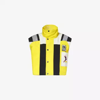 Куртка Kria из переработанного полиэстера с воротником-воронкой 66 North, желтый