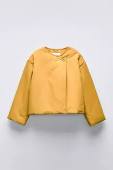 Куртка-кроссовер ZARA, цвет mustard