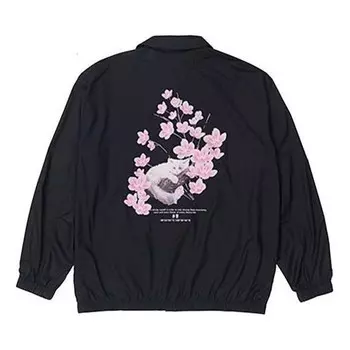 Куртка куртка с рисунком сакуры Li-Ning, черный