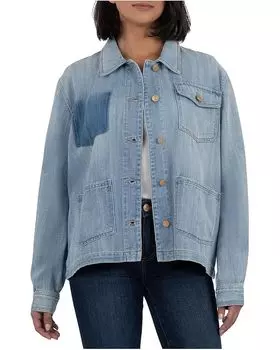 Куртка KUT from the Kloth Adelyn- Button Front Jacket, цвет Light Wash