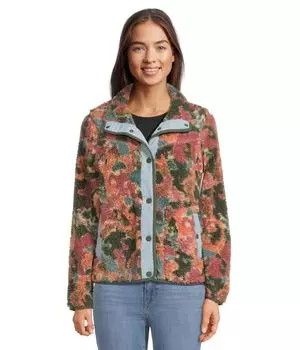 Куртка L.L.Bean Bean's Sherpa Fleece Jacket Print, цвет Sienna Brick Camo