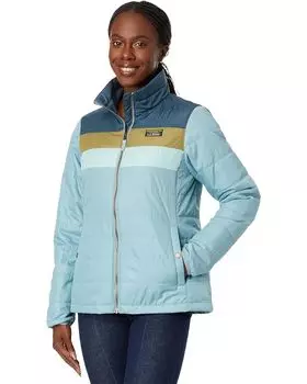 Куртка L.L.Bean Mountain Classic Puffer Color-Block, цвет Storm Blue/Steel Blue