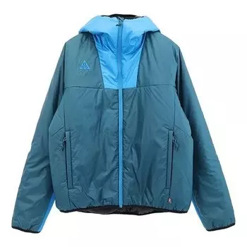 Куртка lab acg primaloft hooded jacket 'midnight turq impblu black' Nike, мультиколор