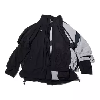 Куртка lab collection nrg dh jacket splicing multilayer black gray Nike, черный