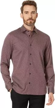 Куртка Laceby Geo Print Shirt Long Sleeve Ted Baker, темно-красный