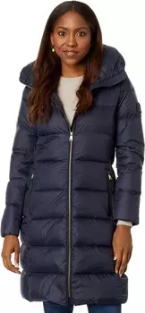 Куртка LAUREN Ralph Lauren 3/4 Down Roll Out Hoodie, цвет Dark Navy