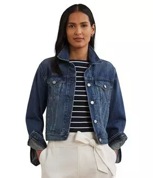 Куртка Lauren Ralph Lauren Denim Trucker Jacket, цвет Haze Wash