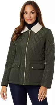 Куртка LAUREN Ralph Lauren Zip Front Berber Quil, цвет Litchfield Loden